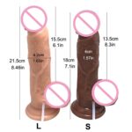 Silicone Realistic Ejaculating Dildo for Women Lifelike Squirting Dildo  with Suction Cup Huge Dildo for Sex Adult Toys