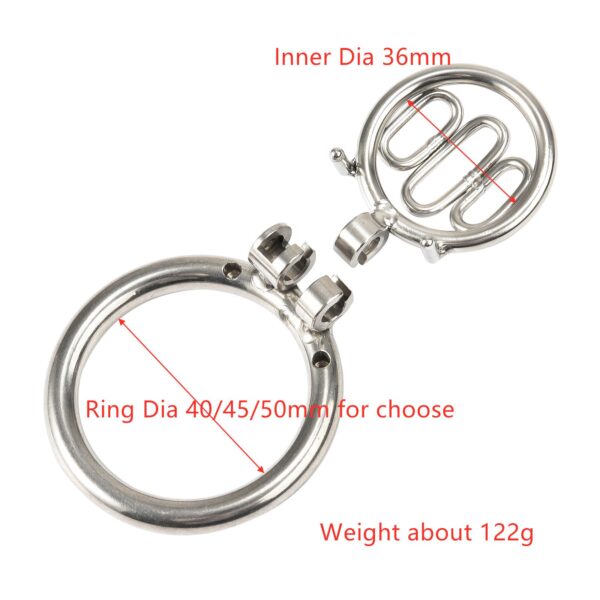 Stainless steel  cage male small metal  lock Bird Chastity cage belt cock ring slave  restraint man sex toy