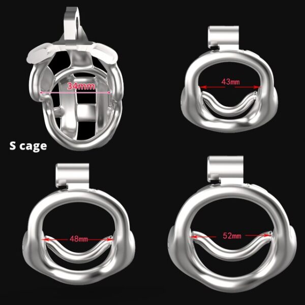 BLACKOUT Extreme  Stainless Steel Male Cock Cage Trumpet  Chastity Device Removable inner Tube Adult Sex Toys