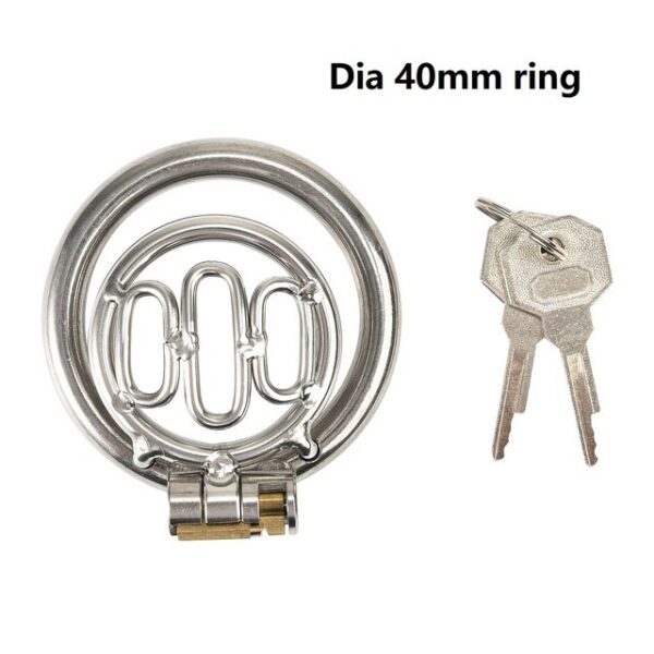 Stainless steel  cage male small metal  lock Bird Chastity cage belt cock ring slave  restraint man sex toy