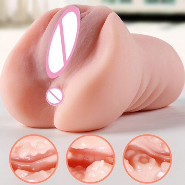 Male Masturbator Cup Pocket  Sex Toys For Men  Realistic  Anal 2 In1 Automatic Oral Sucking  Cup