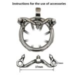 Ergonomic Stainless Steel Stealth Lock Male Chastity Device Cock Cage  Lock Cock Ring Chastity Belt S051