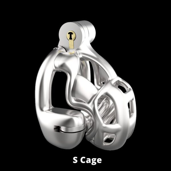 BLACKOUT Extreme  Stainless Steel Male Cock Cage Trumpet  Chastity Device Removable inner Tube Adult Sex Toys