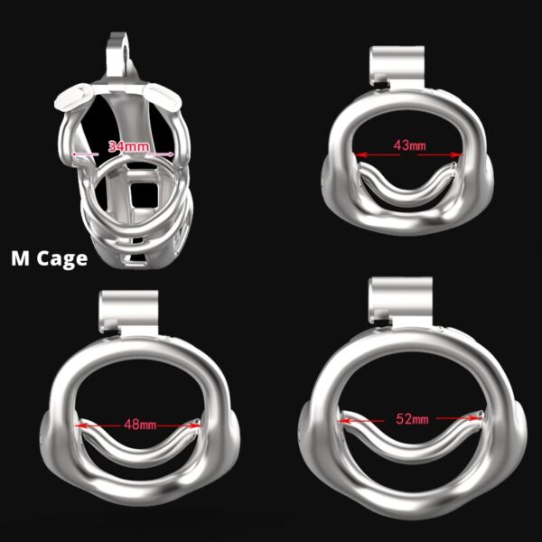 BLACKOUT Extreme  Stainless Steel Male Cock Cage Trumpet  Chastity Device Removable inner Tube Adult Sex Toys