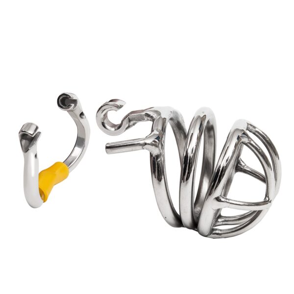 Ergonomic Stainless Steel Stealth Lock Male Chastity Device Cock Cage  Lock Cock Ring Chastity Belt S051