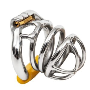 Ergonomic Stainless Steel Stealth Lock Male Chastity Device Cock Cage  Lock Cock Ring Chastity Belt S051