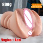 Male Masturbator Cup Pocket  Sex Toys For Men  Realistic  Anal 2 In1 Automatic Oral Sucking  Cup