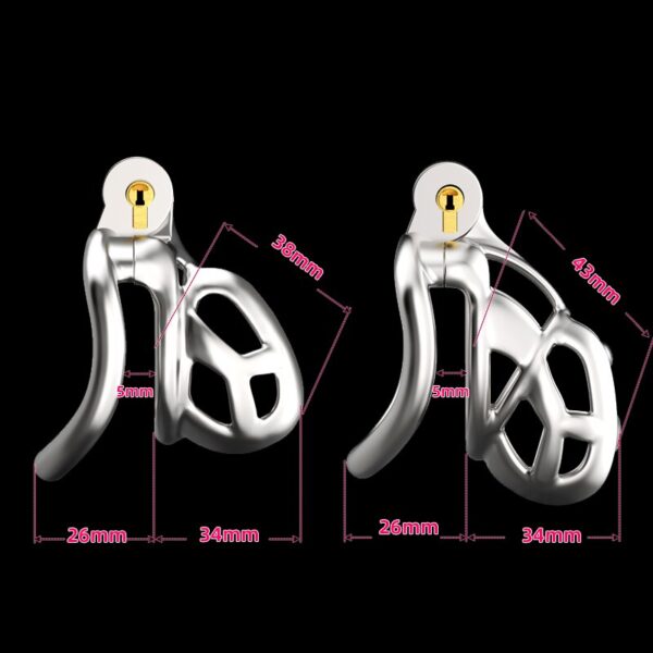 BLACKOUT 316 Stainless Steel Python V1.0&V2.0 Design Male Chastity Device Cobra Mamba Cock Cage  Ring Adult Sex Toys