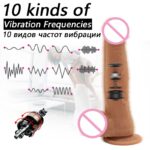 Wireless Dildo with Telescopic Rotating for Female   Anal Massage Heating G-spot Vibrator  Sex Toys Women